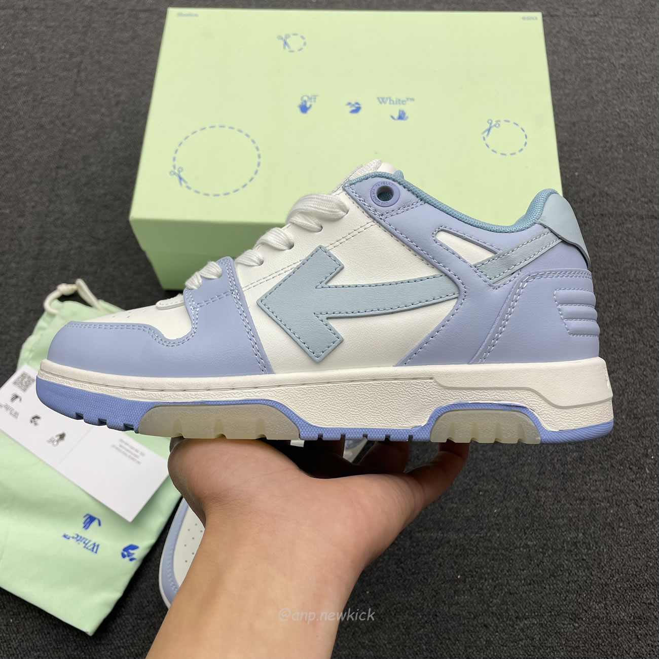 Off‑white Out Of Office Low White Light Blue Omia189 C99lea00 10140 (5) - www.newkick.vip